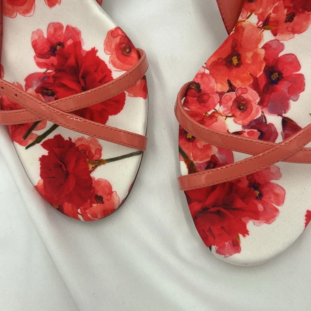 Alexandre Birman Maia 60 Canvas & Leather Slingback Sandal, Pink size 38/8 - Picture 4 of 11